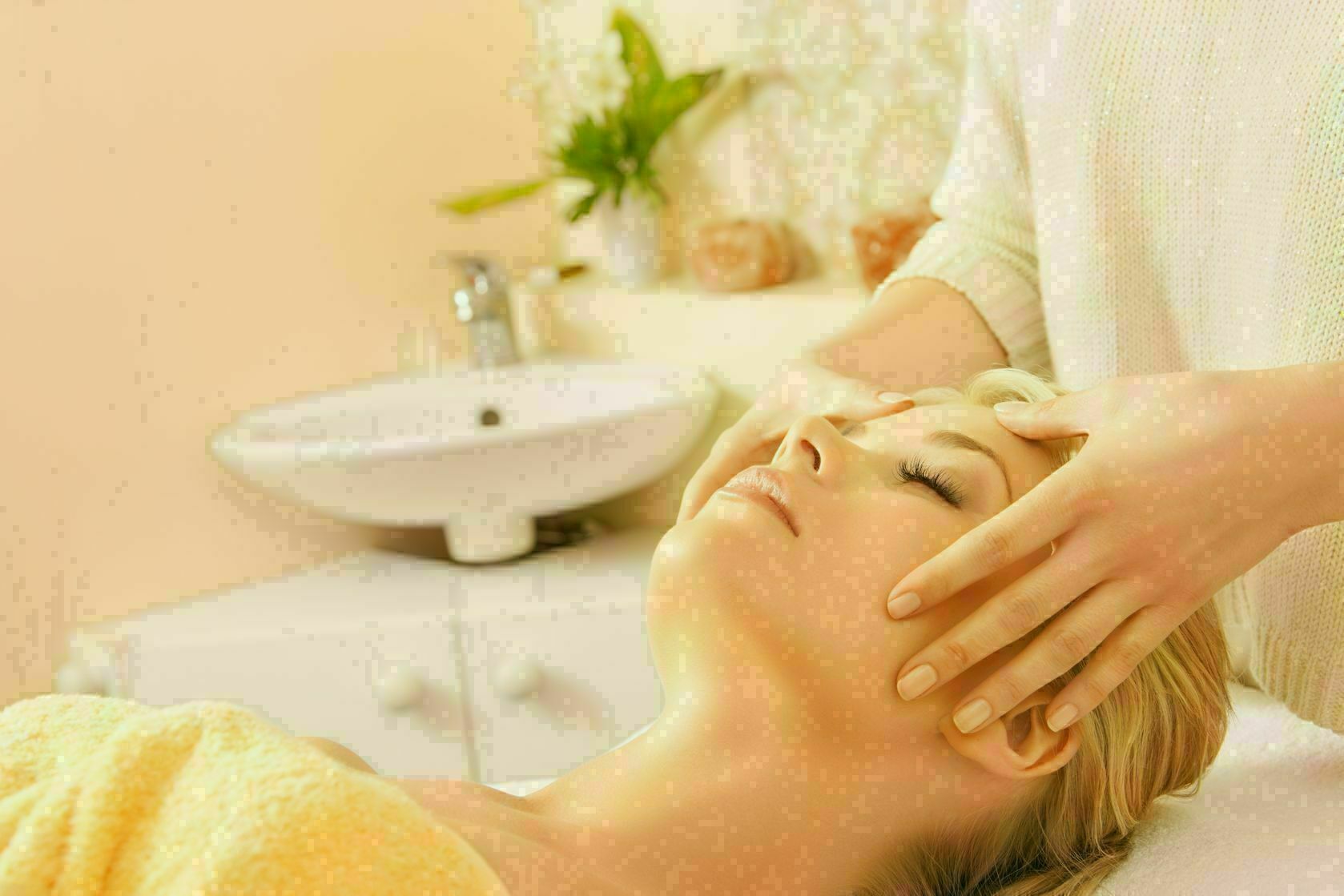 20112344 - close up of woman in spa salon getting face treatment 20112344 - close up of woman in spa salon getting face treatment